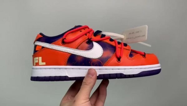 00F x Nike SB Dunk Low Orange Perple White CT0856-801 - Image 2