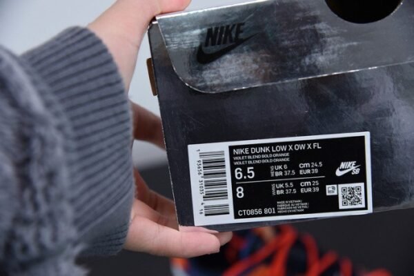 00F x Nike SB Dunk Low Orange Perple White CT0856-801 - Image 18