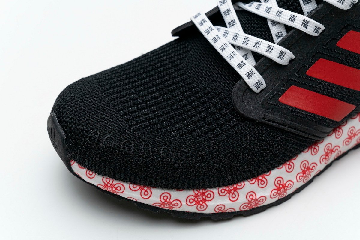 adidas Ultra BOOST 20 CONSORTIUM Black Red Real Boost - Image 9
