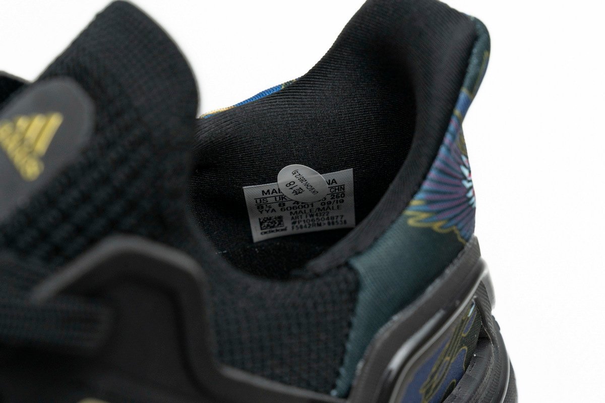 adidas Ultra BOOST 20 CONSORTIUM Black Metallic Gold Real Boost - Image 5