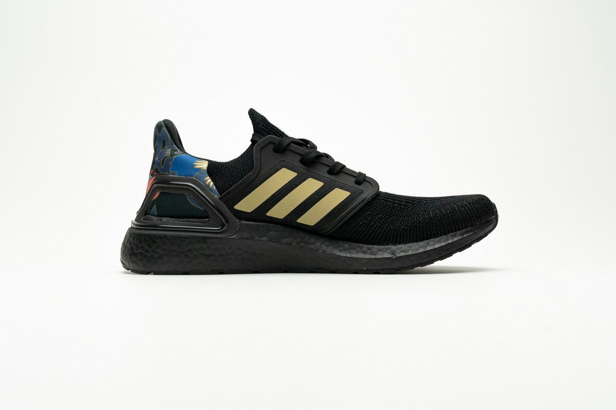 adidas Ultra BOOST 20 CONSORTIUM Black Metallic Gold Real Boost - Image 12