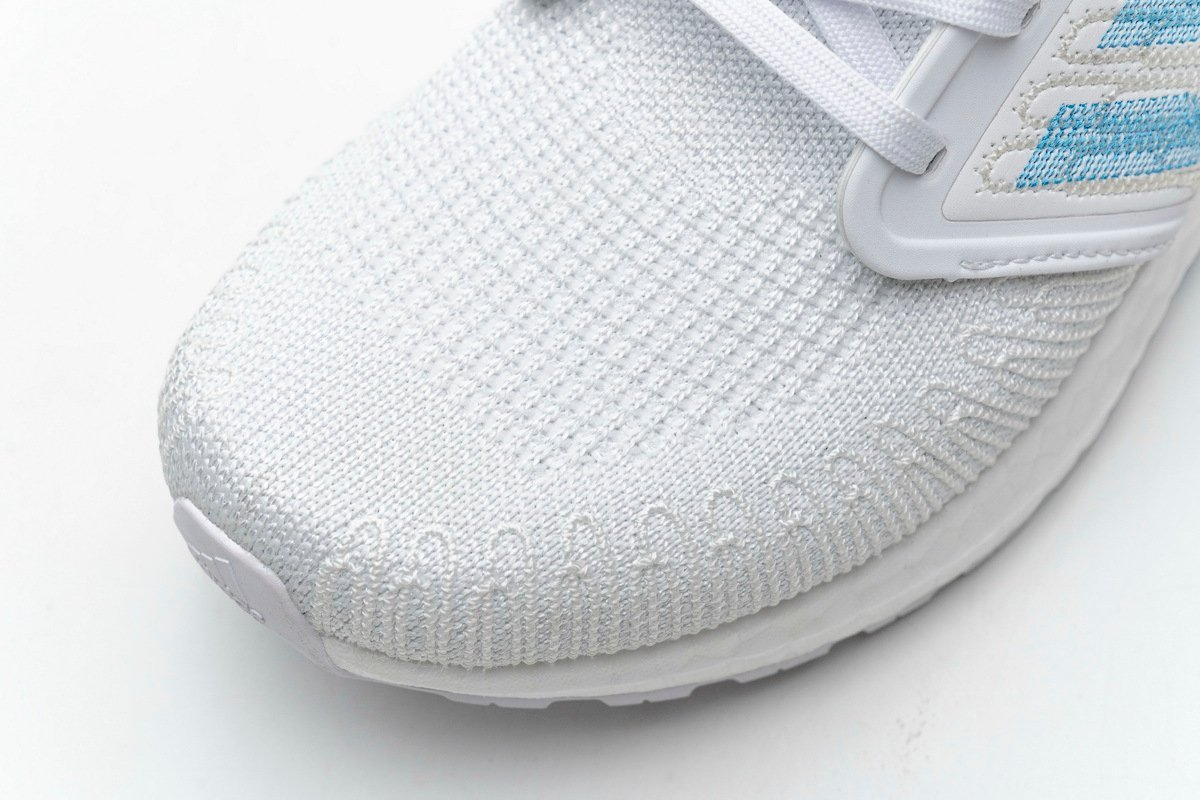 adidas Ultra BOOST 20 Primeblue White Blue Orange - Image 9