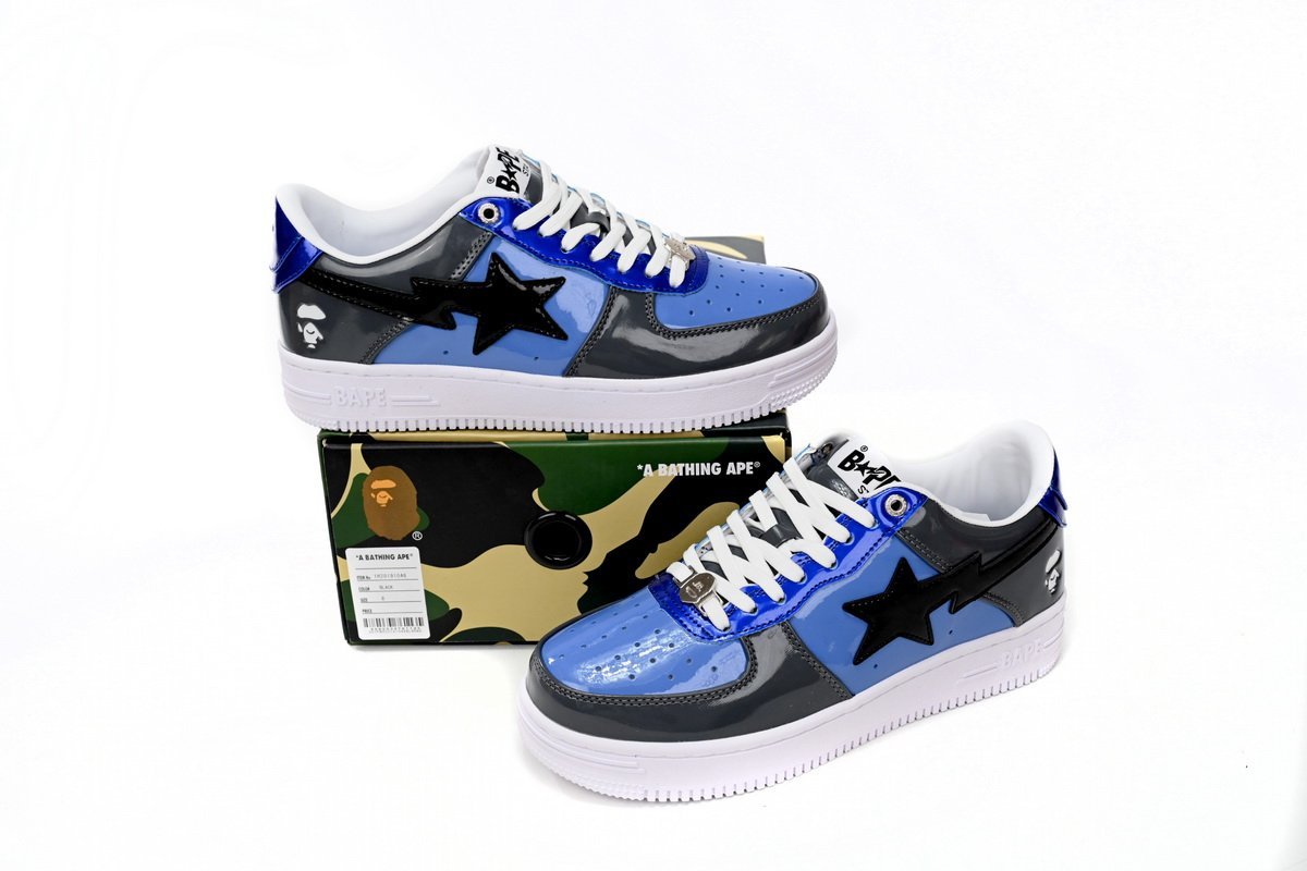A Bathing Ape B@pe Sta Low Navy Color Combo - Image 13