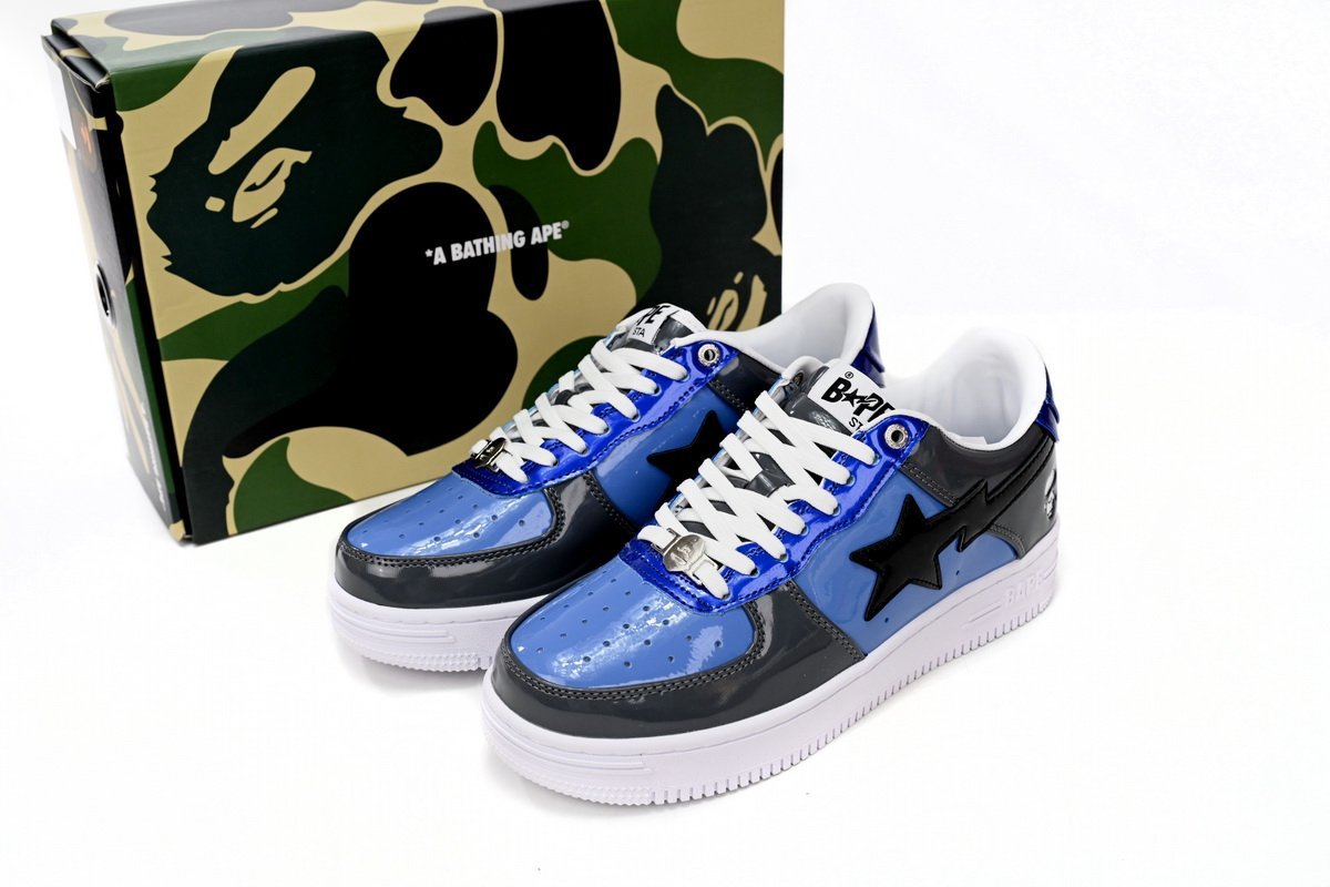 A Bathing Ape B@pe Sta Low Navy Color Combo - Image 14