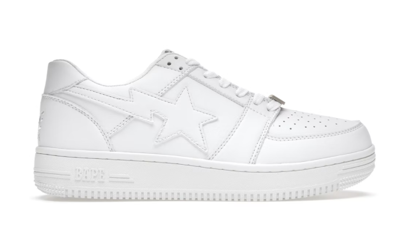A Bathing Ape B@pe Sta Low White Leather (2020)