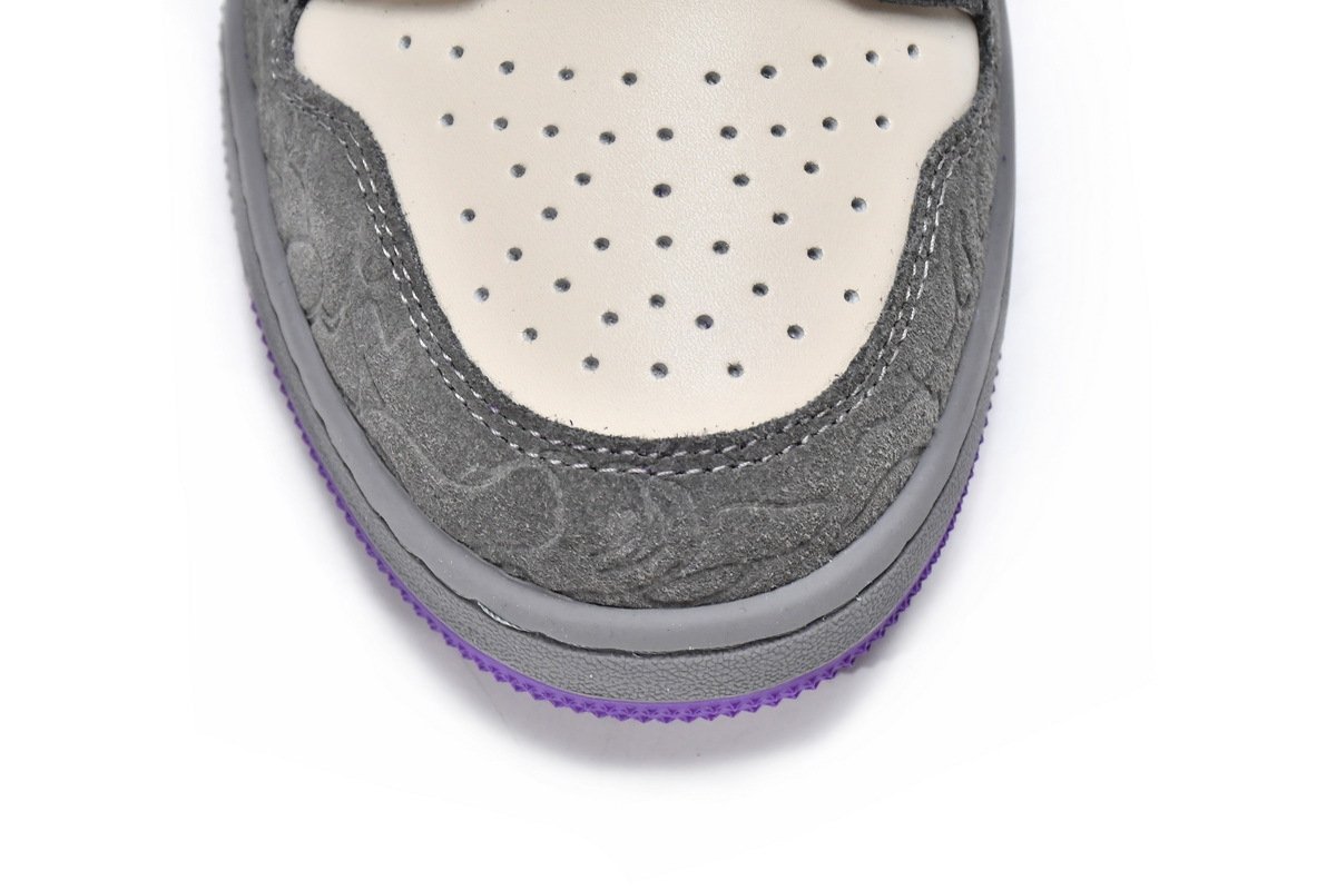 A Bathing Ape Court Sta Mist Grey Royal Purple - Image 9