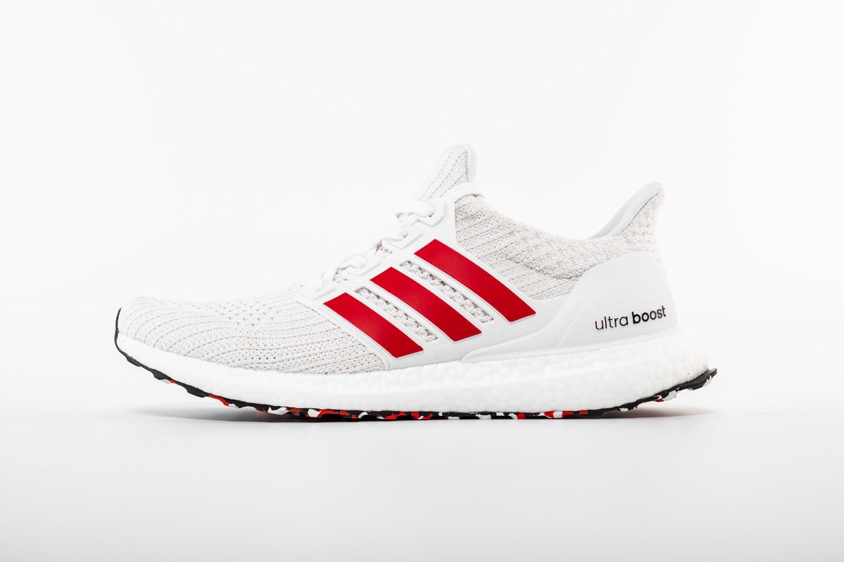 adidas Ultra Boost 4.0 Cloud White Active Red