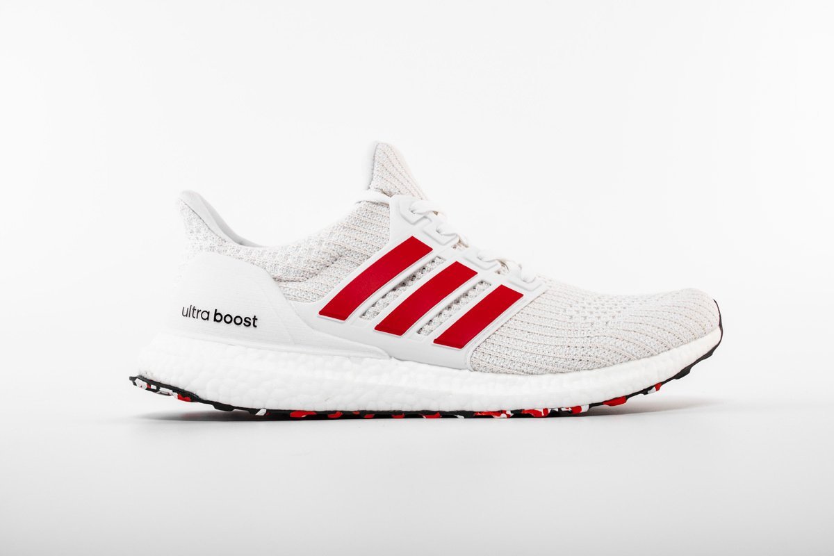 adidas Ultra Boost 4.0 Cloud White Active Red - Image 2
