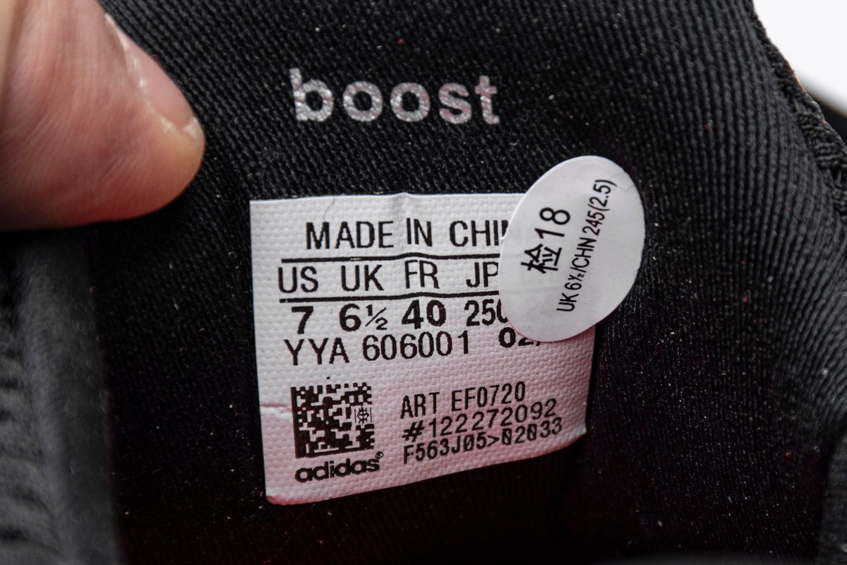 adidas Ultra Boost S&L Black Grey Four Red - Image 6