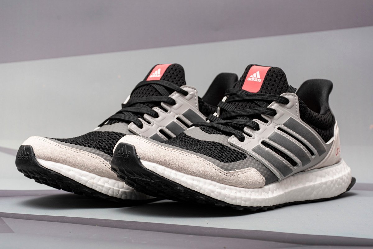 adidas Ultra Boost S&L Black Grey Four Red - Image 3