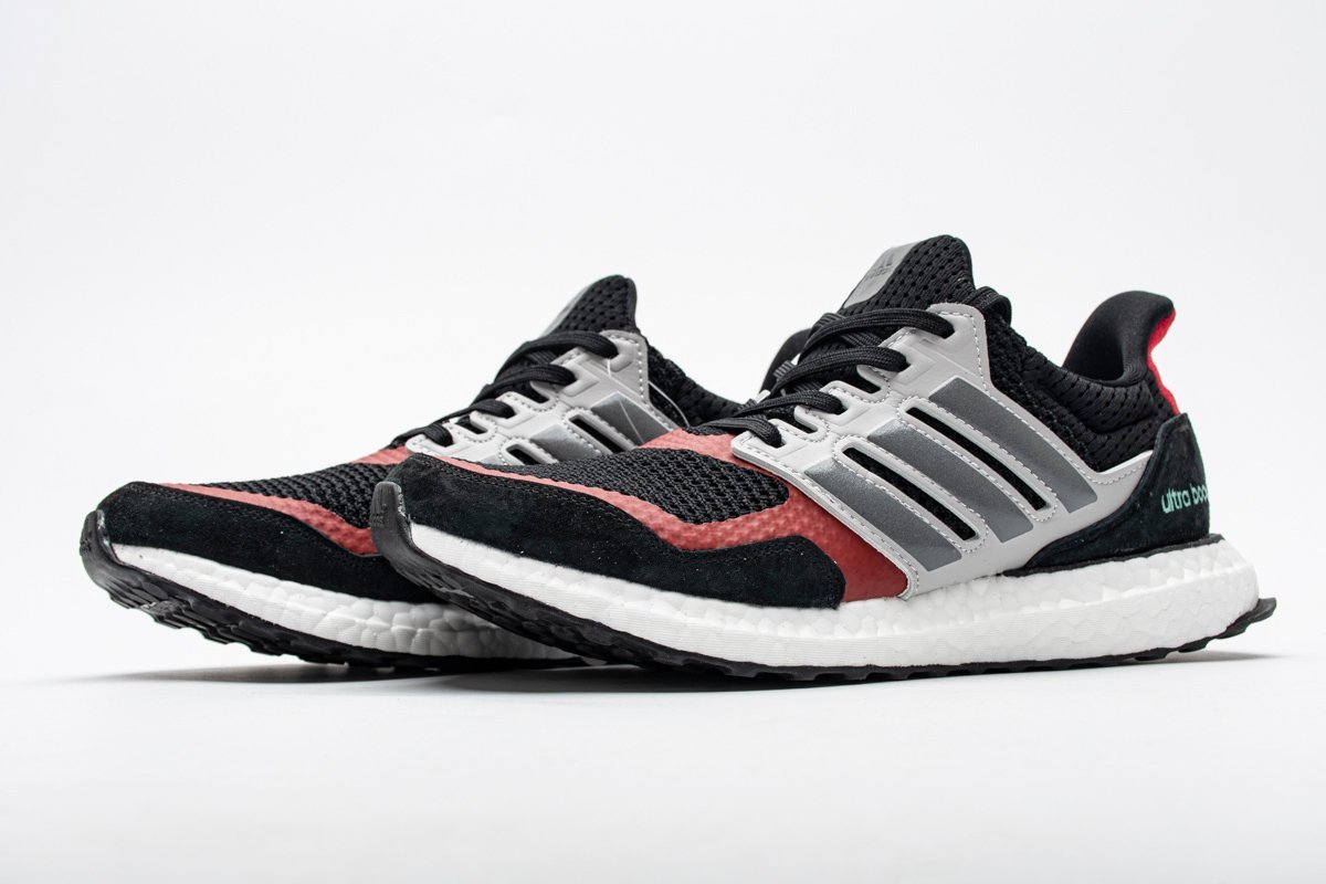 adidas Ultra Boost S&L Black Grey Power Red - Image 3