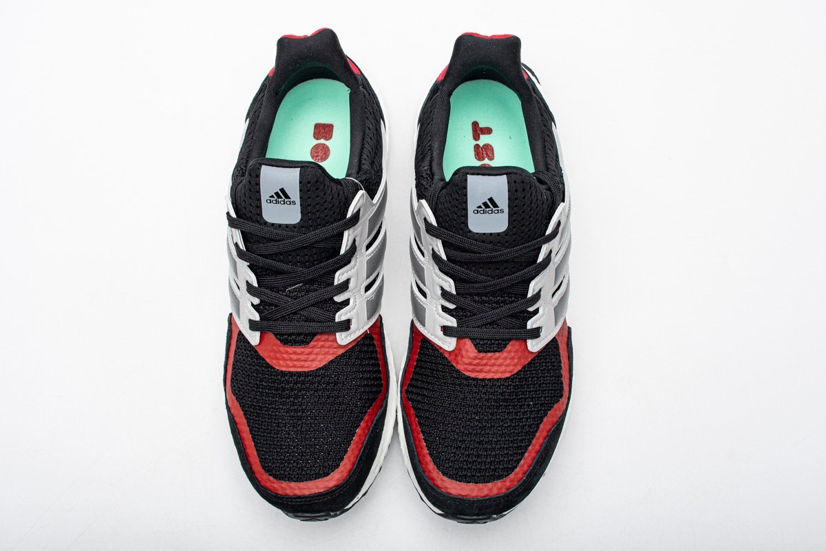 adidas Ultra Boost S&L Black Grey Power Red - Image 4