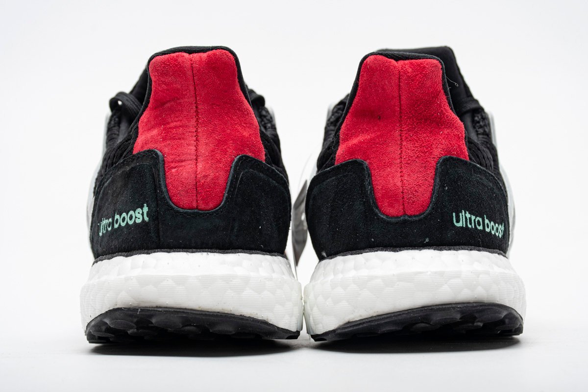 adidas Ultra Boost S&L Black Grey Power Red - Image 6