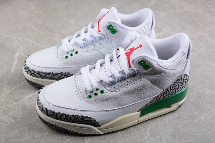 Air Jordan 3 WMNS ?Lucky Green? CK9246-136 - Image 9