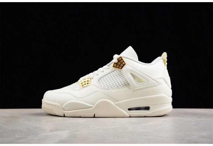 Air Jordan 4 WMNS ?Metallic Gold? AQ9129-170 - Image 3