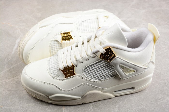 Air Jordan 4 WMNS ?Metallic Gold? AQ9129-170 - Image 7