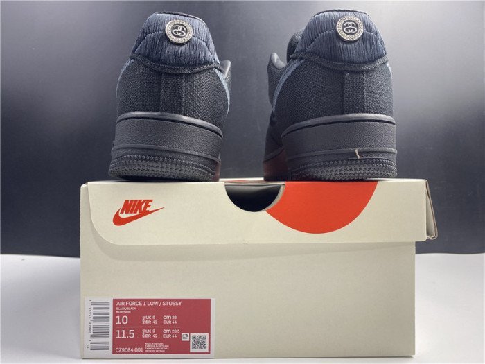 Nike Air Force 1 Low Stussy Black CZ9084-001 - Image 8