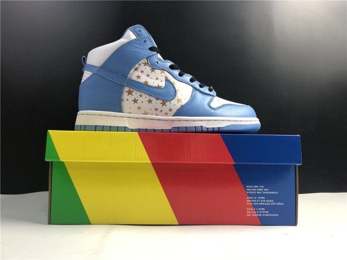Nike Dunk High Pro SB Blue Stars 307385-141 - Image 10