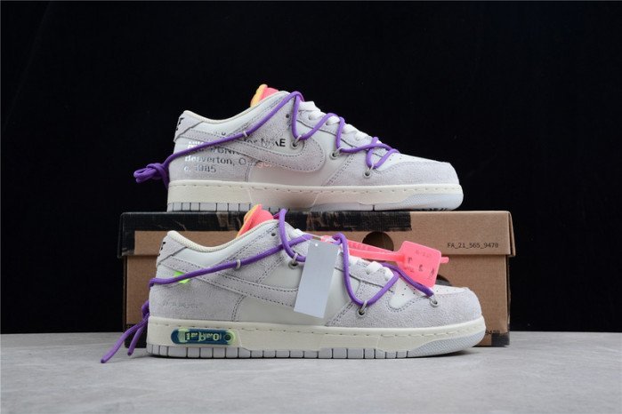 Nike Off-White x Dunk Low Lot 15 of 50 DJ0950-101 - Image 7