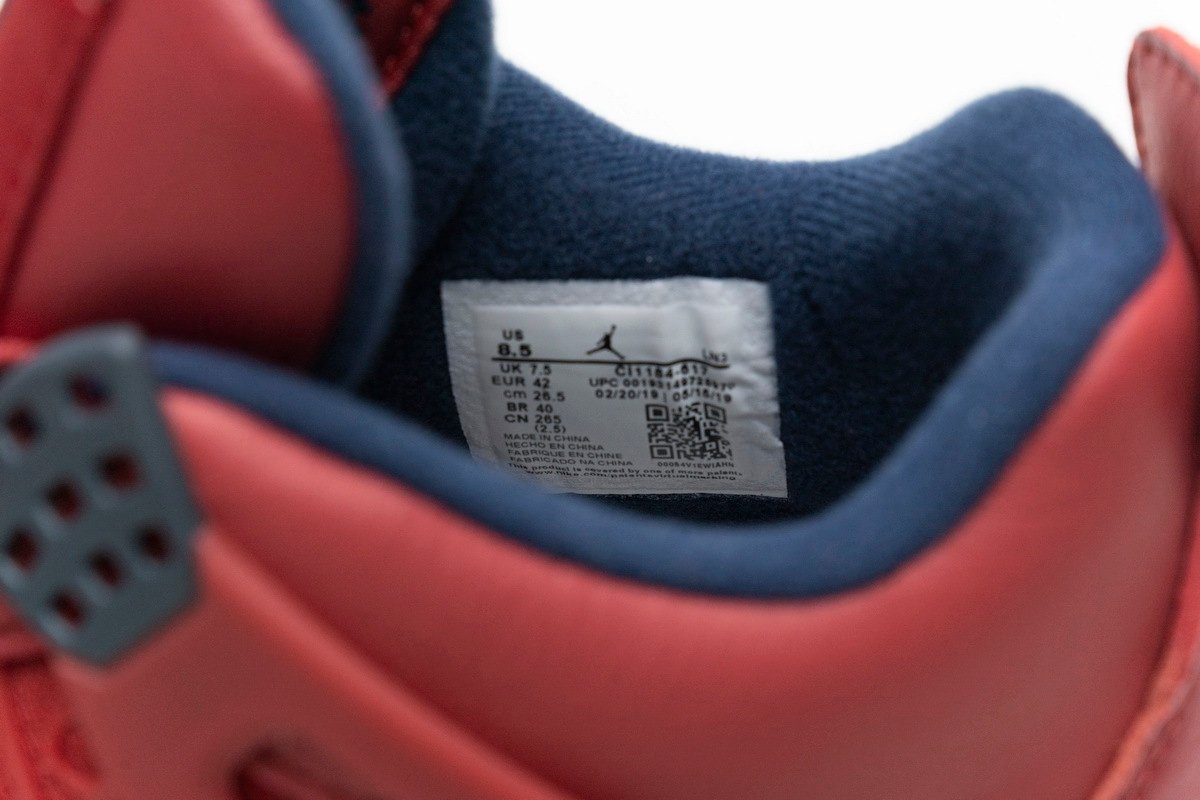 Air Jordan 4 Retro FIBA Gym Red - Image 12