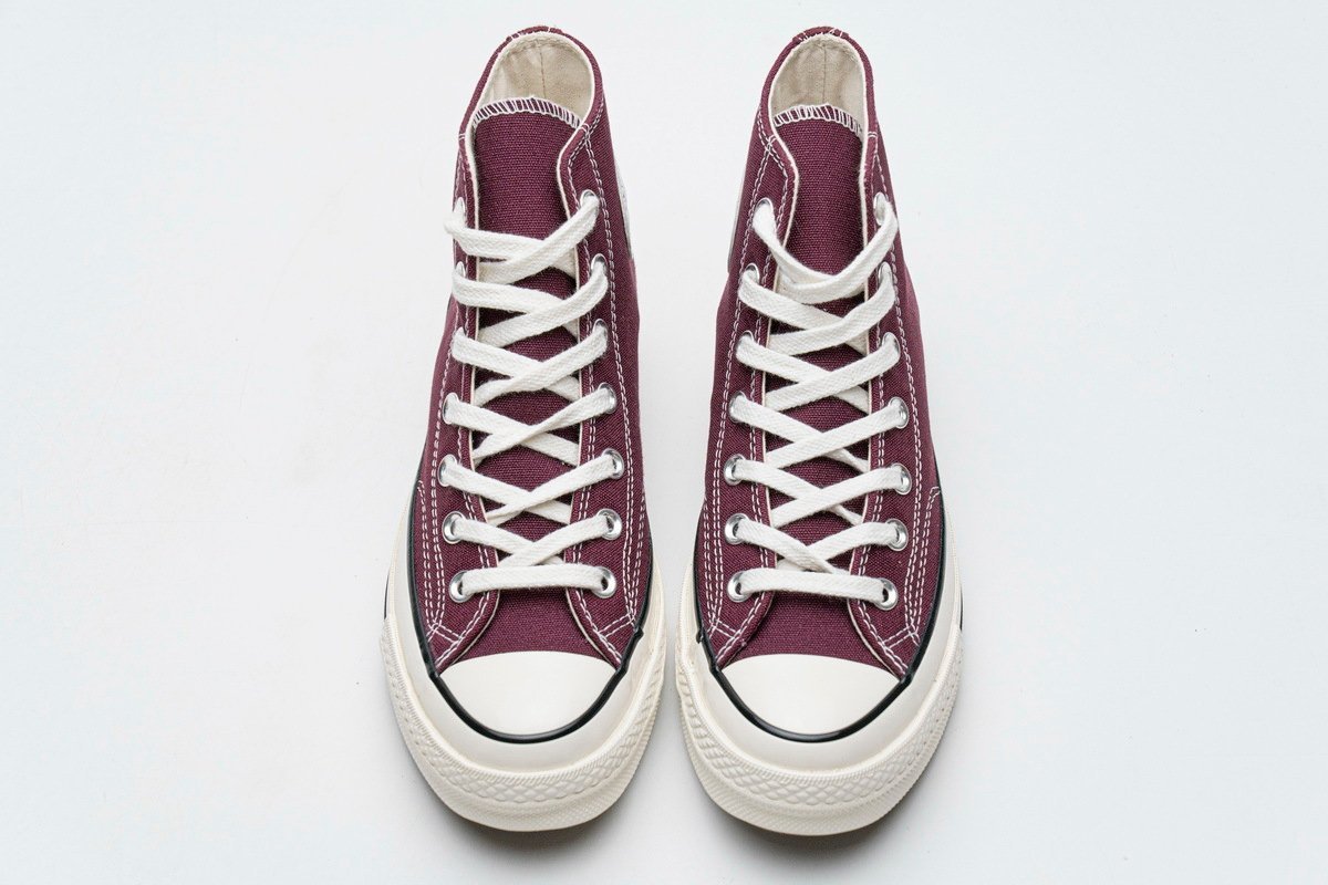 Converse Chuck 70 HI Dark Burgundy Black Egret - Image 4
