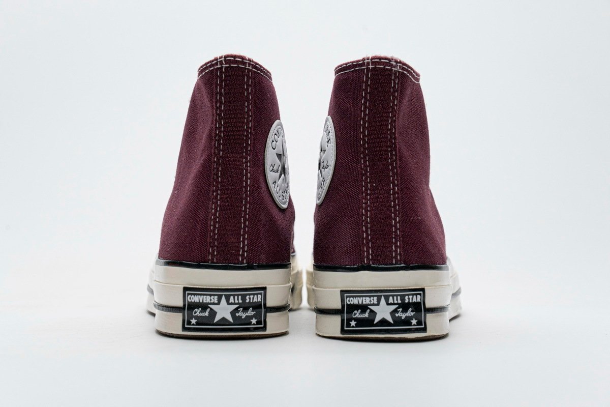 Converse Chuck 70 HI Dark Burgundy Black Egret - Image 6