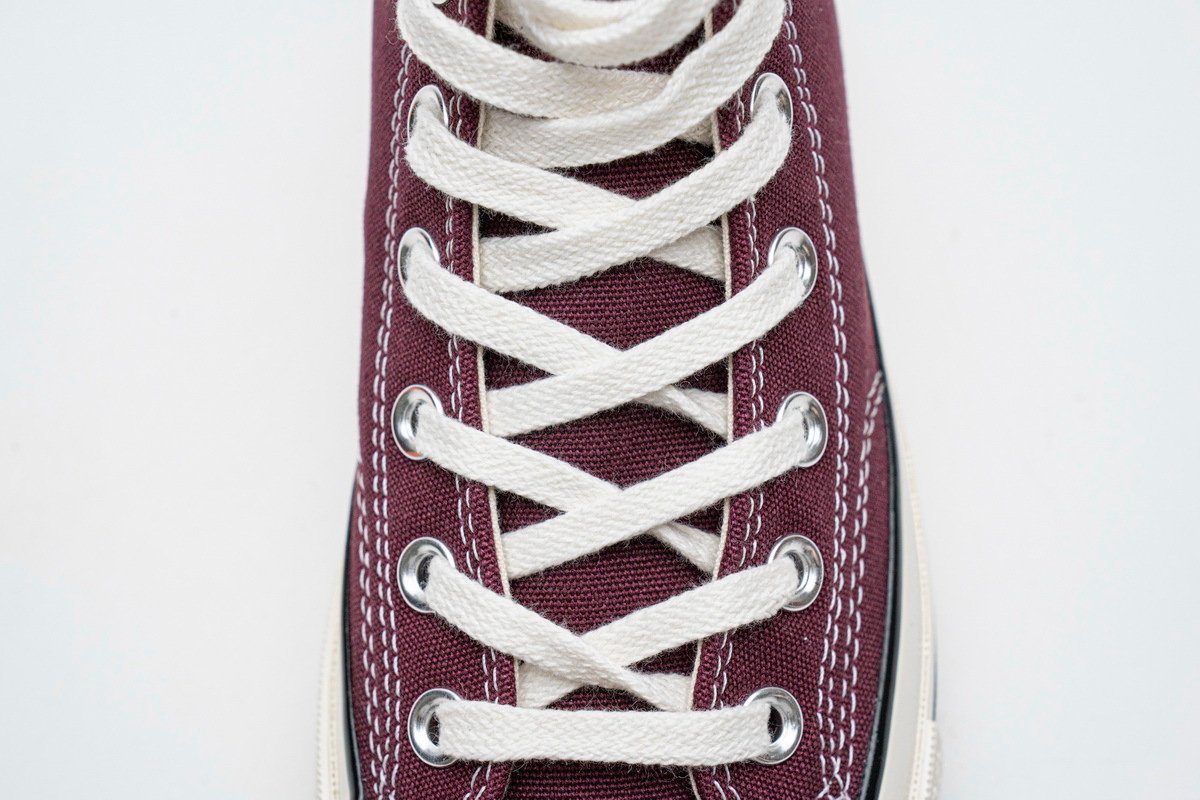 Converse Chuck 70 HI Dark Burgundy Black Egret - Image 9