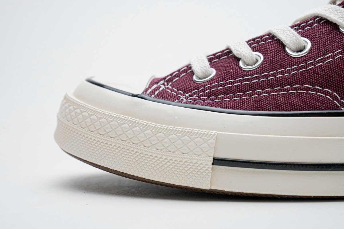 Converse Chuck 70 HI Dark Burgundy Black Egret - Image 11