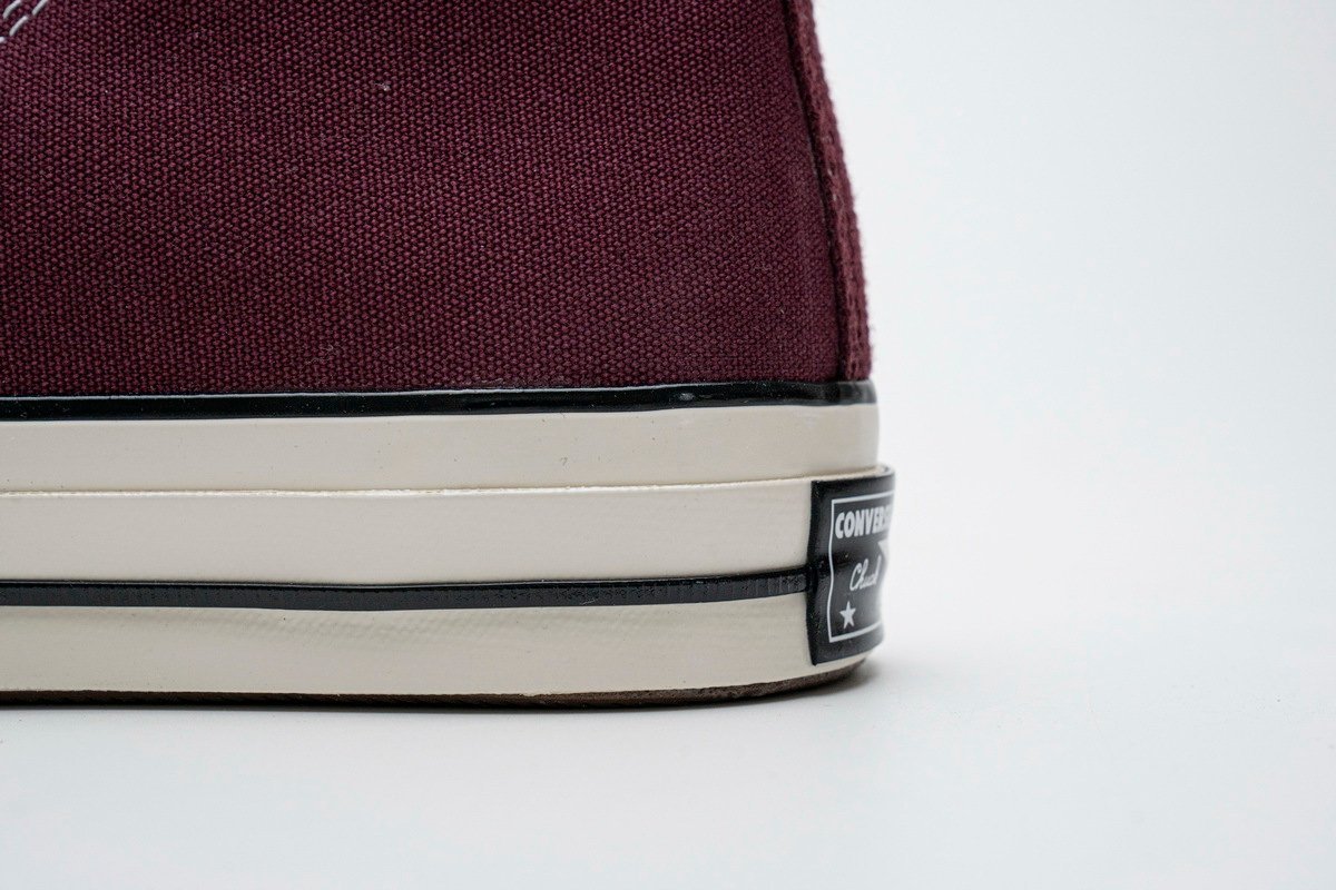 Converse Chuck 70 HI Dark Burgundy Black Egret - Image 13