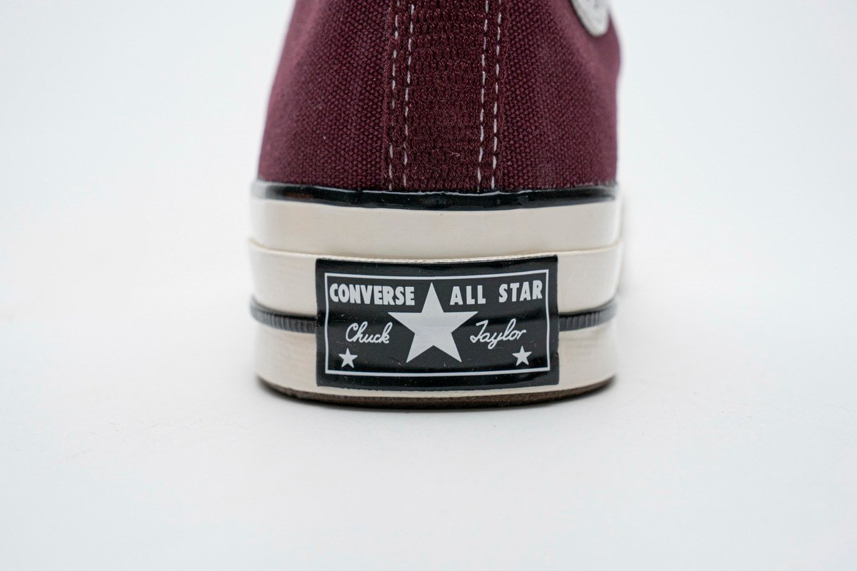 Converse Chuck 70 HI Dark Burgundy Black Egret - Image 14