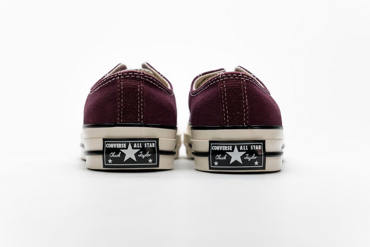 Converse Chuck 70 OX Dark Burgundy Black Egret - Image 6