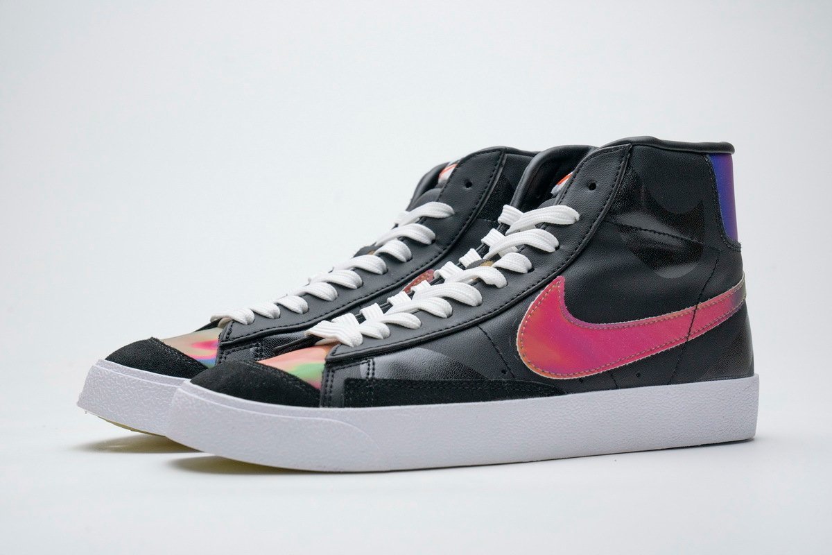 Nike Blazer Mid ?77 Vintage Black Bright Cactus - Image 3