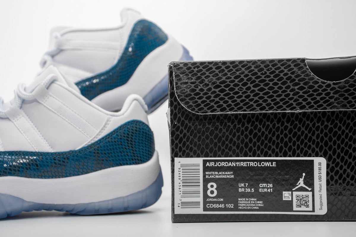 Air Jordan 11 Retro Low Snake Navy - Image 9