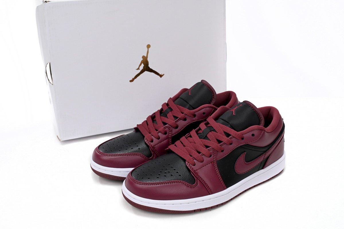 Air Jordan 1 Low Black Dark Beetroot - Image 14