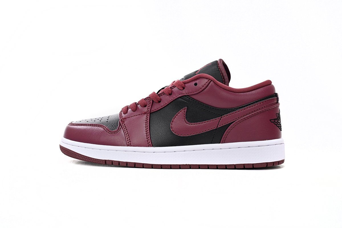 Air Jordan 1 Low Black Dark Beetroot