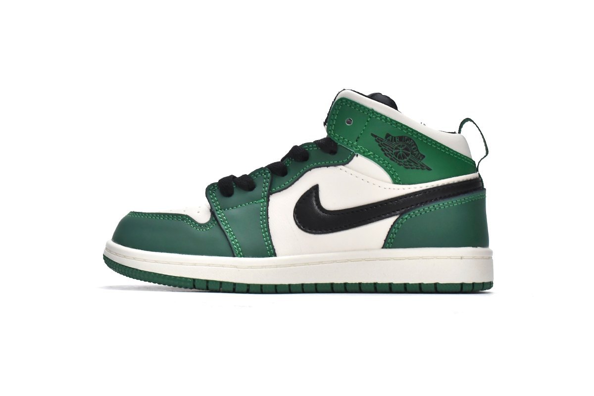 Air Jordan 1 Mid PS Pine Green?Kids?
