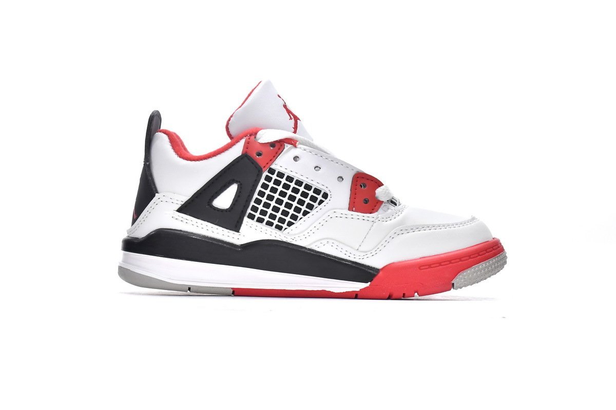 Air Jordan 4 Retro PS Fire Red(Kids) - Image 2