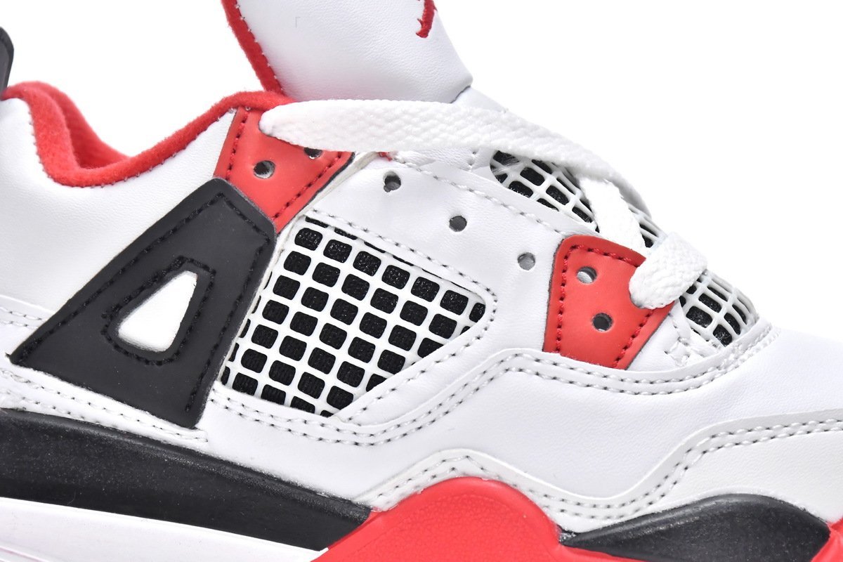Air Jordan 4 Retro PS Fire Red(Kids) - Image 9