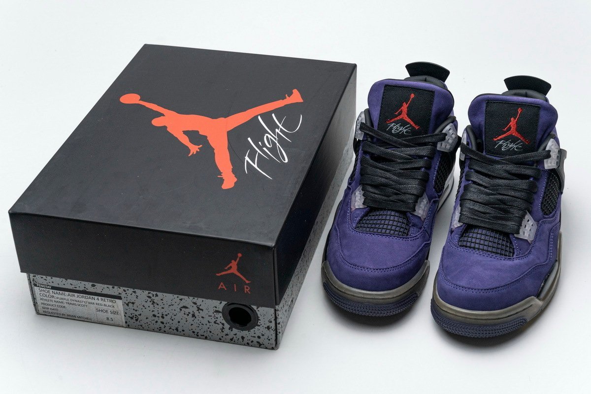 Air Jordan 4 Retro Travis Scott Purple - Image 15