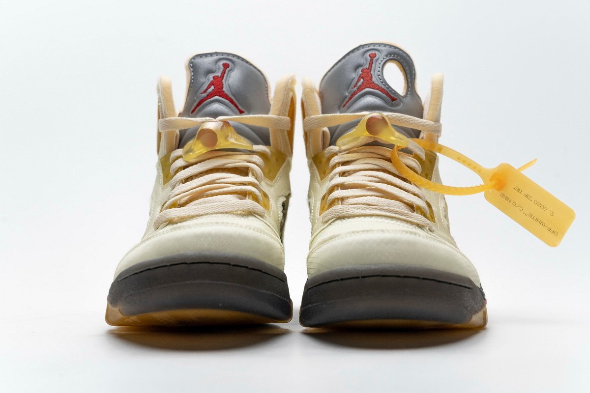 Air Jordan 5 Retro OFF-White Sail - Image 3
