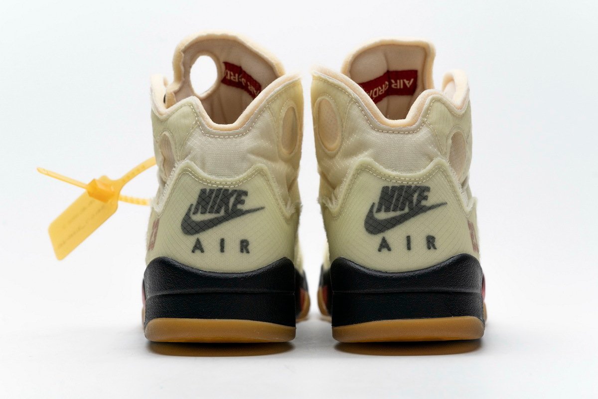 Air Jordan 5 Retro OFF-White Sail - Image 4