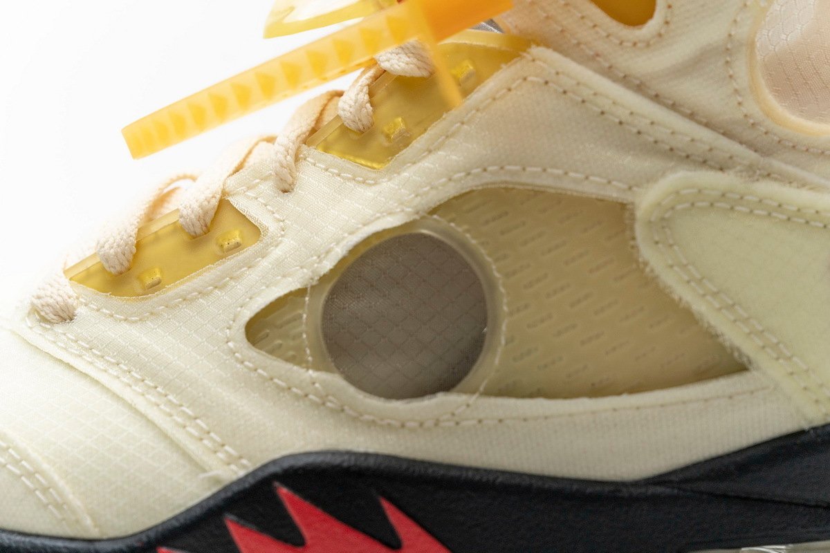 Air Jordan 5 Retro OFF-White Sail - Image 7