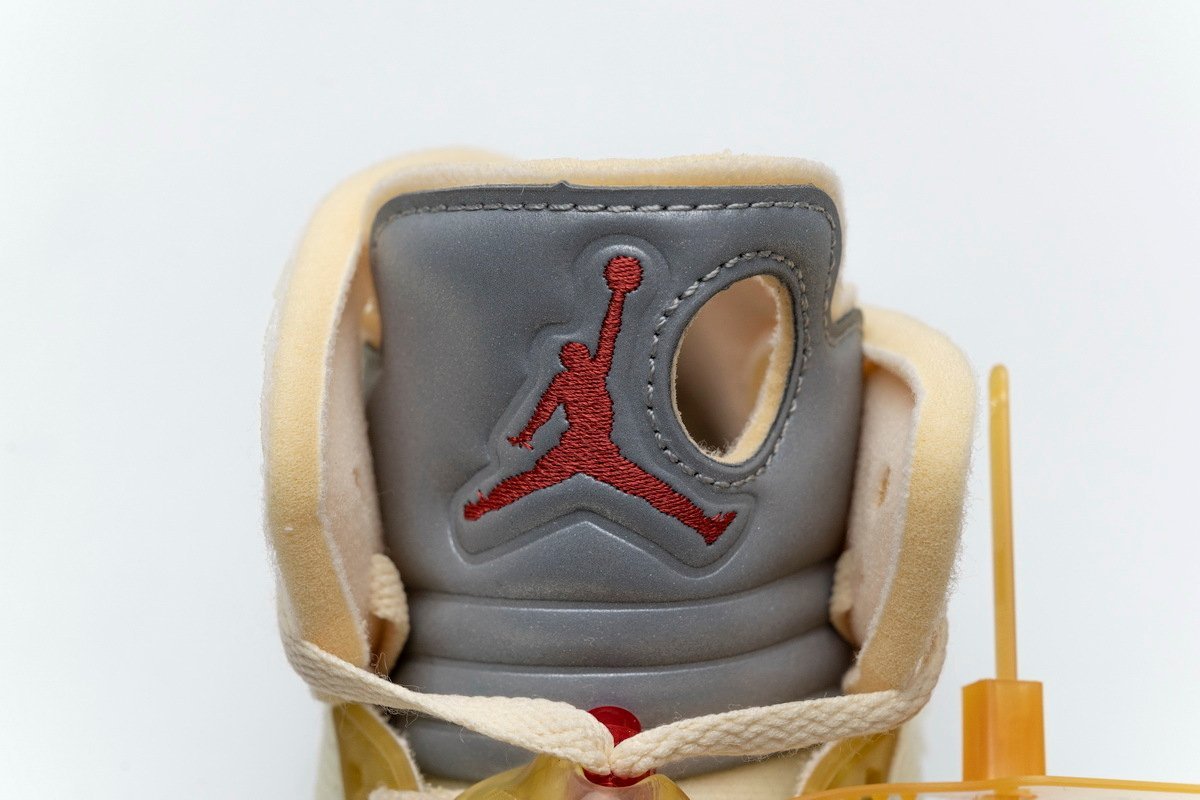 Air Jordan 5 Retro OFF-White Sail - Image 8