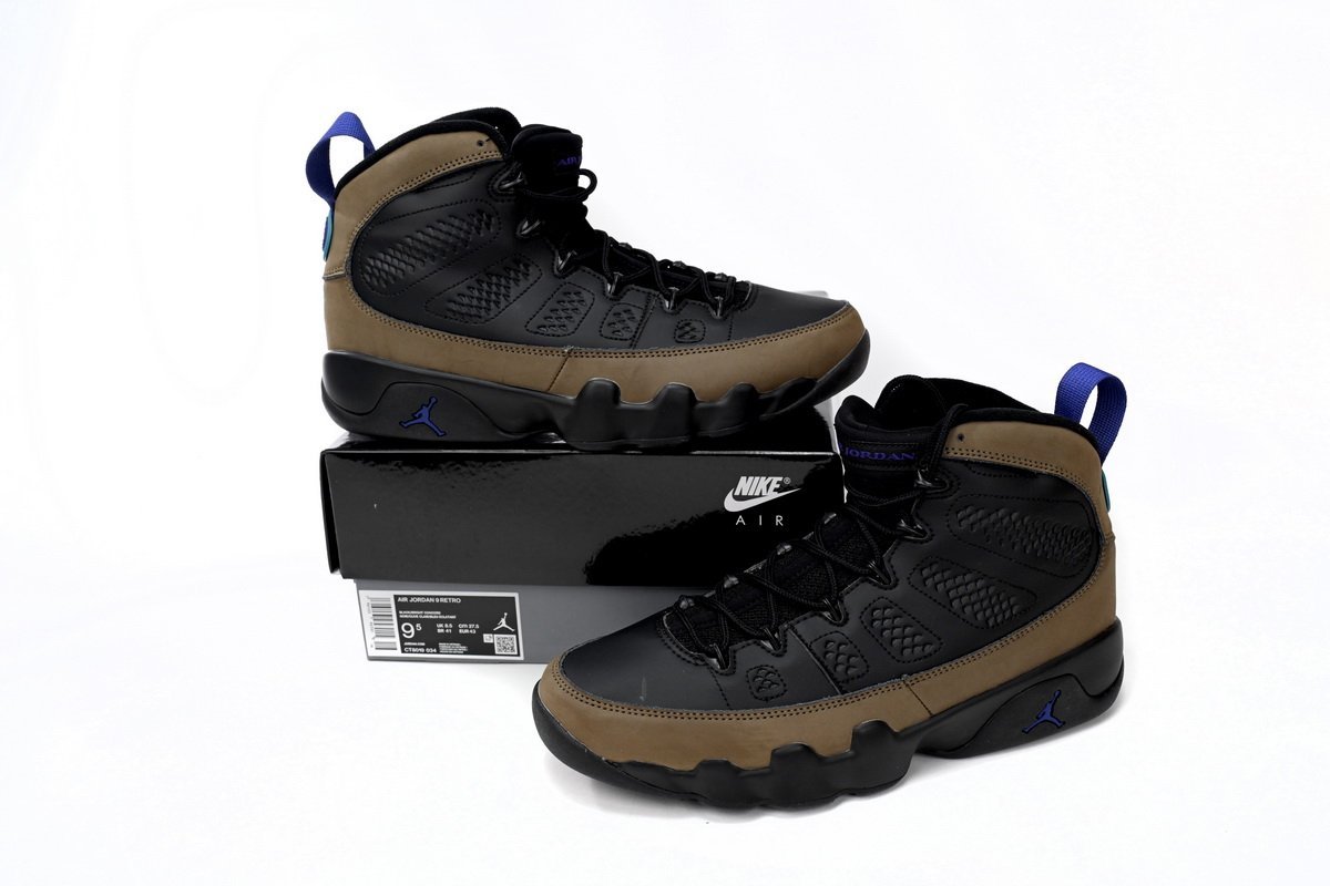 Air Jordan 9 Retro Light Olive Concord - Image 12