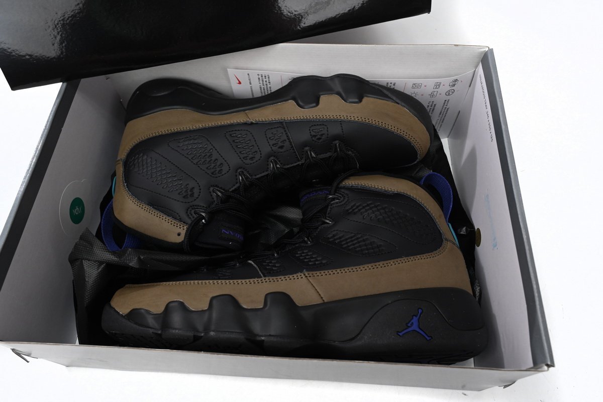 Air Jordan 9 Retro Light Olive Concord - Image 11
