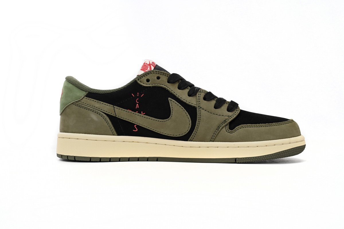 Air Travis Scott x Air Jordan 1 Low Green Barb - Image 2