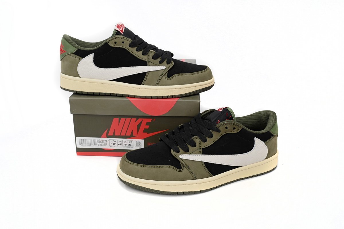 Air Travis Scott x Air Jordan 1 Low Green Barb - Image 13