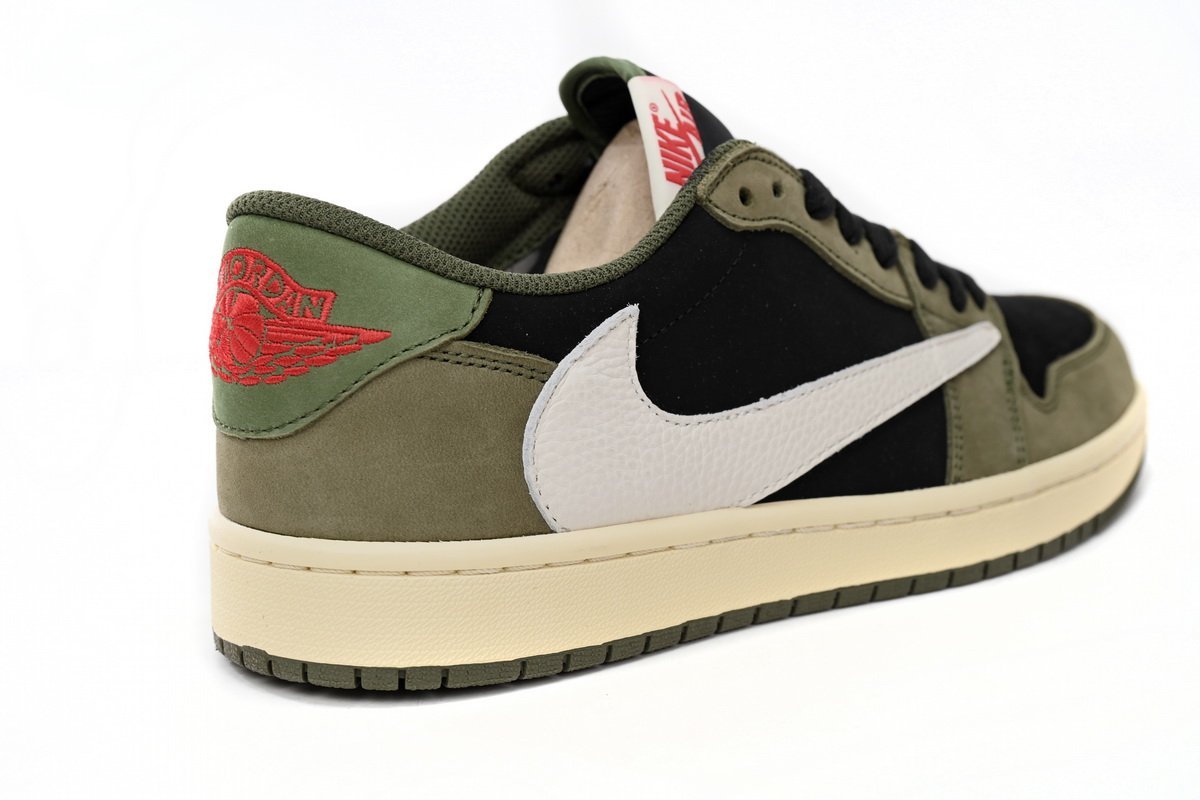 Air Travis Scott x Air Jordan 1 Low Green Barb - Image 5