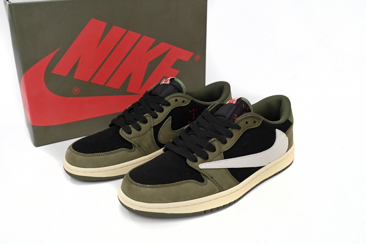 Air Travis Scott x Air Jordan 1 Low Green Barb - Image 14