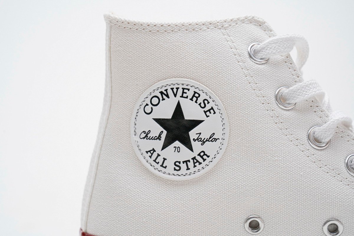 Converse Chuck 70 HI White Garnet Egret - Image 13